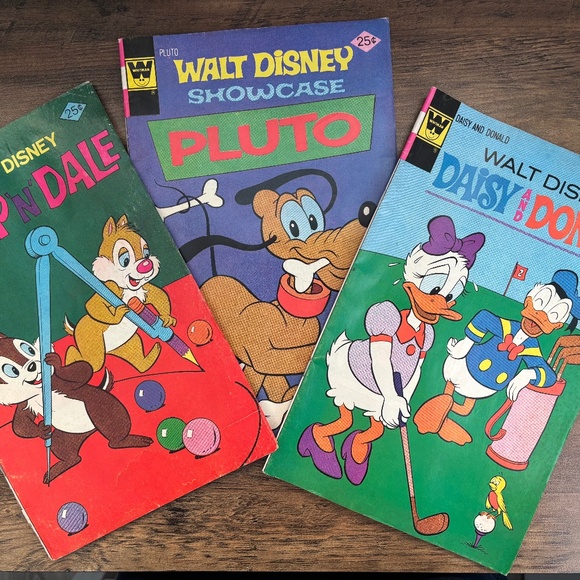 VINTAGE Walt Disney Whitman COMIC BOOKS Chip N Dale , PLUTO, Donald Duck & Daisy - Picture 1 of 9